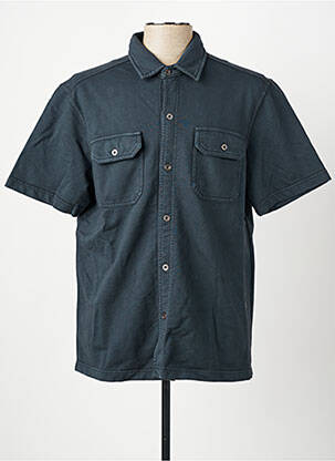 Chemise manches courtes poches bleu IRON AND RESIN homme