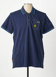 Polo stretch manches courtes bleu DAYTONA homme