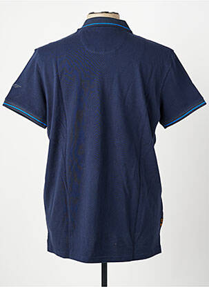 Polo coupe droite manches courtes bleu DAYTONA homme