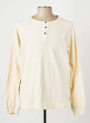 T-shirt stretch manches longues beige IRON AND RESIN homme