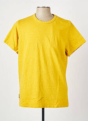 T-shirt stretch manches courtes jaune DAYTONA homme