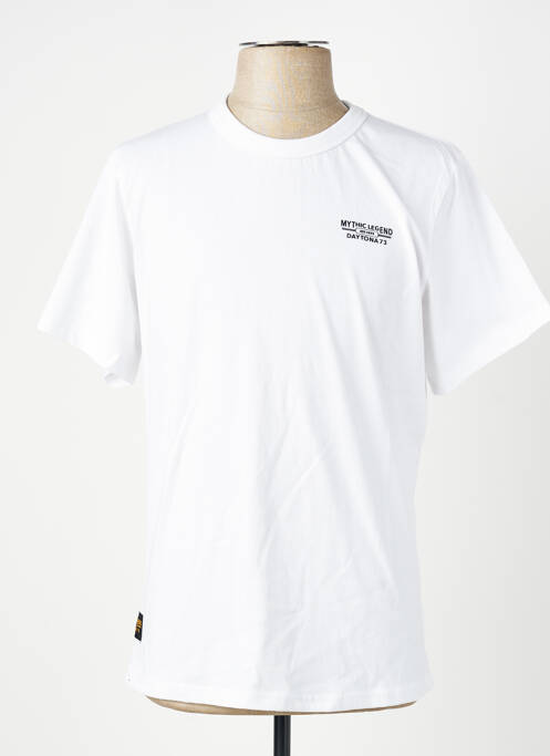 T-shirt stretch manches courtes blanc DAYTONA homme
