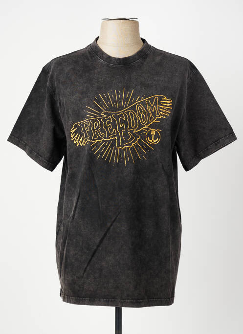 T-shirt stretch manches courtes noir IRON AND RESIN homme