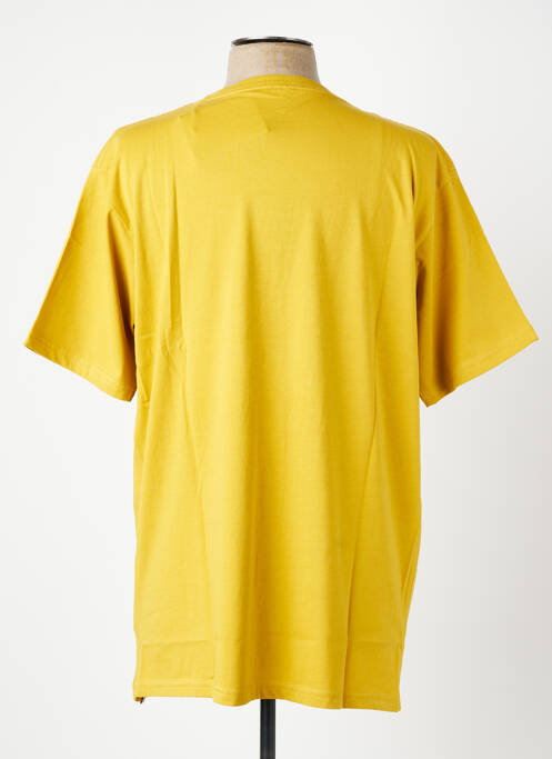T-shirt stretch manches courtes jaune IRON AND RESIN homme