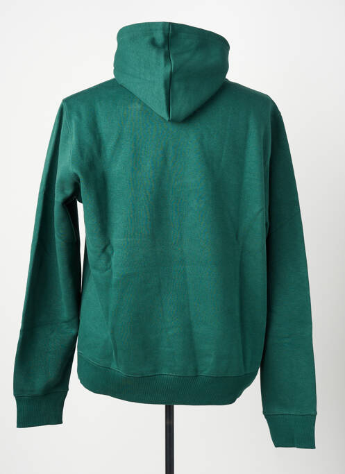 Sweat-shirt à capuche poches manches longues vert DAYTONA homme