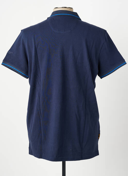 Polo stretch manches courtes bleu DAYTONA homme