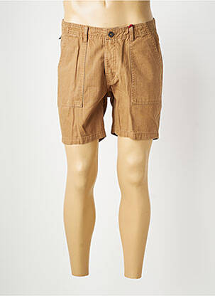 Bermuda coupe droite taille normale marron IRON AND RESIN homme