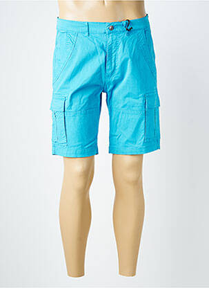 Bermuda tissage popeline taille normale bleu DAYTONA homme