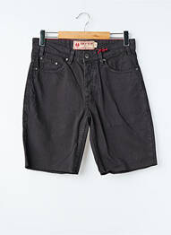 Short fermeture zippée sous rabat boutonné taille normale noir IRON AND RESIN homme