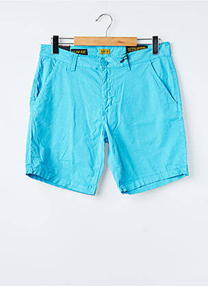 Short fermeture zippée sous rabat boutonné taille basse bleu DAYTONA homme