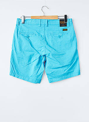 Short fermeture zippée sous rabat boutonné taille basse bleu DAYTONA homme