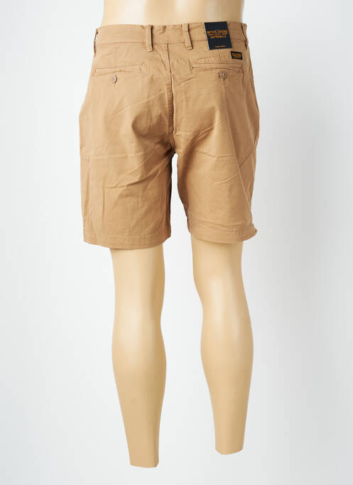 Bermuda tissage popeline taille normale marron DAYTONA homme