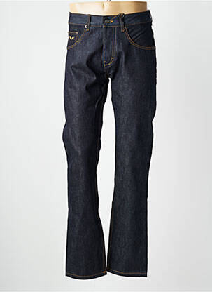Jeans coupe droite fermeture boutonnée sur le devant taille normale bleu DAYTONA homme