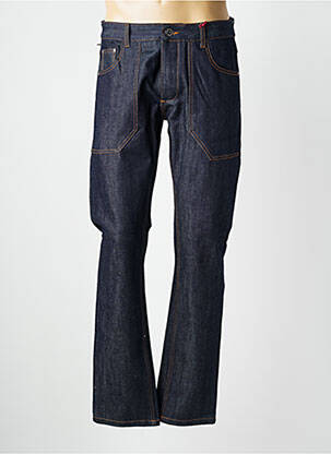 Jeans coupe droite broderie rivets taille normale bleu IRON AND RESIN homme