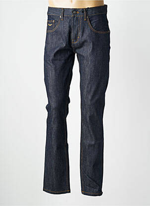 Jeans coupe droite fermeture zippée sous rabat boutonné taille normale bleu DAYTONA homme