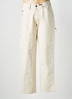 Pantalon droit taille normale taille normale beige IRON AND RESIN homme
