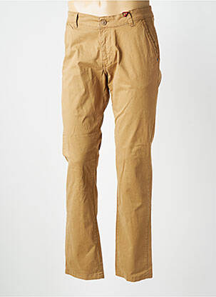 Pantalon chino stretch taille normale marron IRON AND RESIN homme
