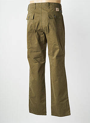 Pantalon droit taille normale taille normale vert IRON AND RESIN homme