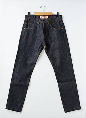 Jeans coupe slim fermeture boutonnée sur le devant taille normale bleu IRON AND RESIN homme
