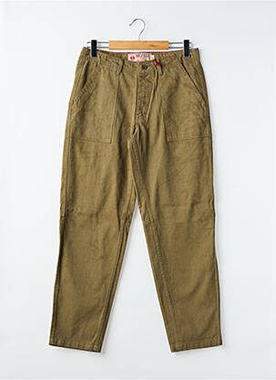 Pantalon droit taille normale taille normale vert IRON AND RESIN homme