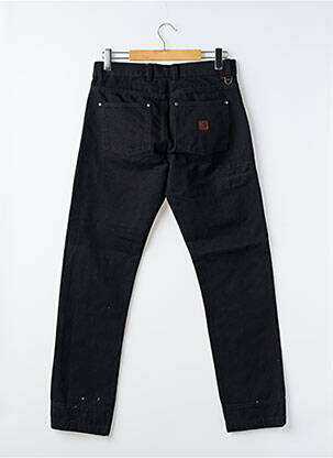 Jeans coupe droite fermeture zippée sous rabat boutonné taille normale noir IRON AND RESIN homme