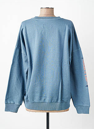 Sweat-shirt stretch manches longues bleu ROSE GARDEN femme