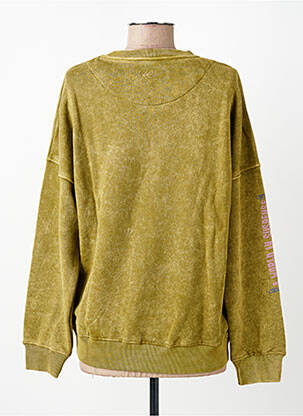 Sweat-shirt stretch manches longues vert ROSE GARDEN femme