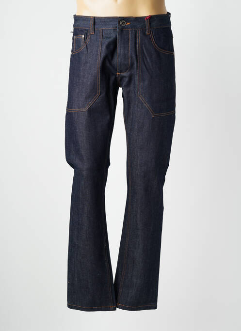 Jeans coupe droite broderie rivets taille normale bleu IRON AND RESIN homme