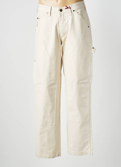 Pantalon droit taille normale taille normale beige IRON AND RESIN homme