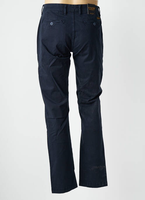 Pantalon chino stretch taille normale bleu DAYTONA homme