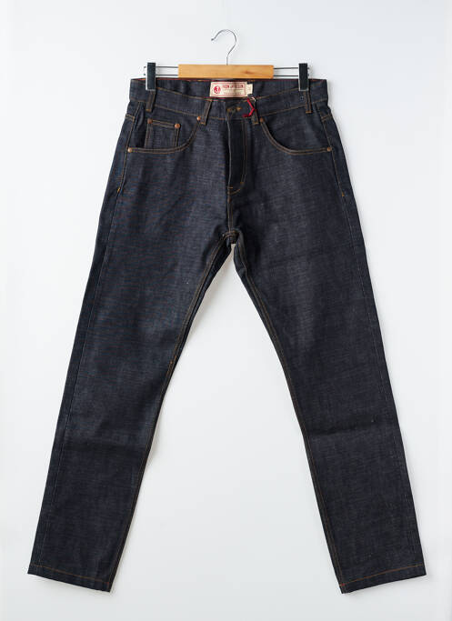 Jeans coupe slim fermeture boutonnée sur le devant taille normale bleu IRON AND RESIN homme