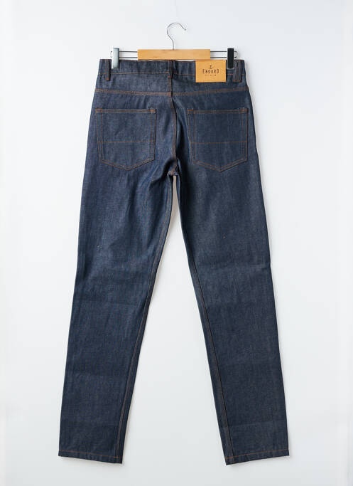 Jeans coupe droite fermeture boutonnée sur le devant taille normale bleu IRON AND RESIN homme