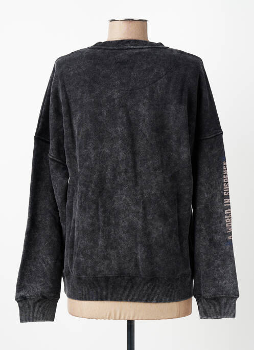 Sweat-shirt stretch manches longues noir ROSE GARDEN femme