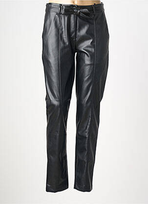 Pantalon slim taille normale taille normale noir JULIE GUERLANDE femme