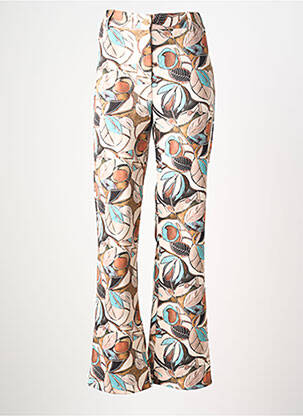 Pantalon droit stretch taille normale beige EGO femme