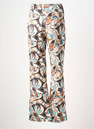 Pantalon droit stretch taille normale beige EGO femme