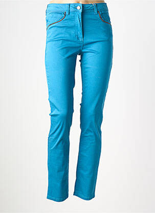 Pantalon slim stretch taille normale bleu DIANE LAURY femme