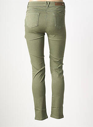 Pantalon slim stretch taille normale vert JULIE GUERLANDE femme