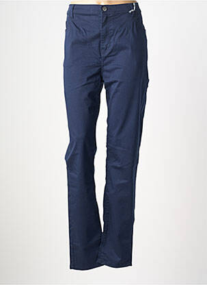 Pantalon droit stretch taille normale bleu IMPAQT femme