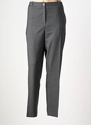 Pantalon droit stretch gris JULIE GUERLANDE femme