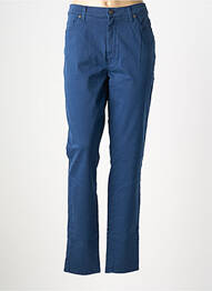 Pantalon droit stretch taille normale bleu LCDN femme