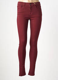 Pantalon slim stretch taille normale rouge B.YOUNG femme