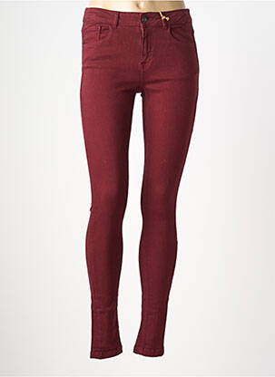 Pantalon slim stretch taille normale rouge B.YOUNG femme