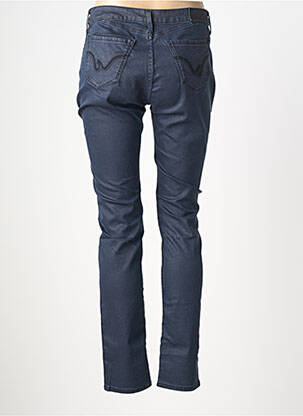Pantalon slim tissage enduit taille normale bleu IMPAQT femme
