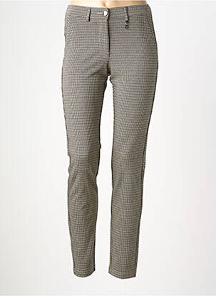 Pantalon slim stretch taille normale marron LCDN femme