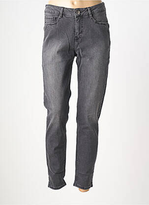 Jeans coupe slim stretch taille normale gris CISO femme