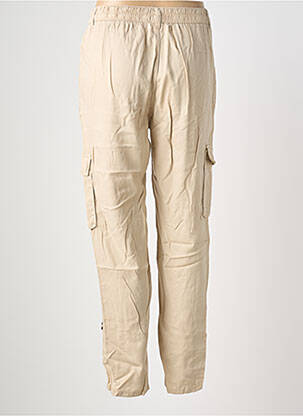 Pantalon 7/8 tissage popeline taille normale beige LOLA ESPELETA femme