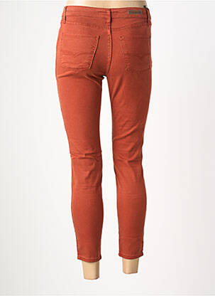 Pantacourt stretch taille normale orange LCDN femme