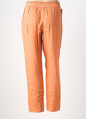 Pantalon droit taille élastique taille normale orange LCDN femme