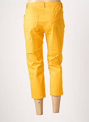 Pantacourt stretch taille normale jaune AGATHE & LOUISE femme